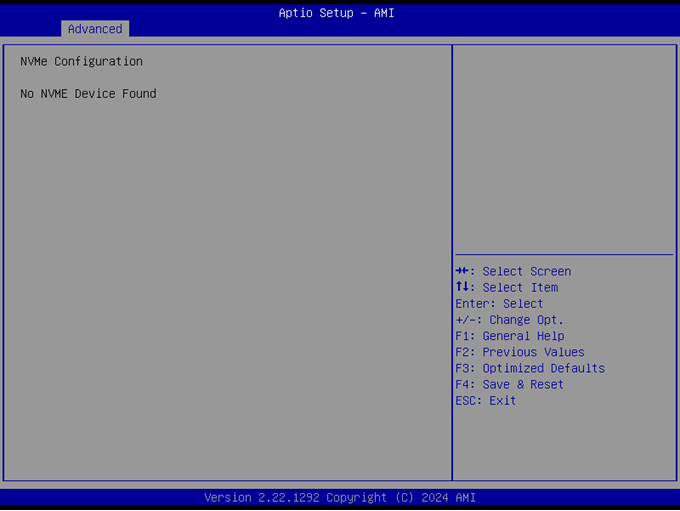 NVMe Configuration
