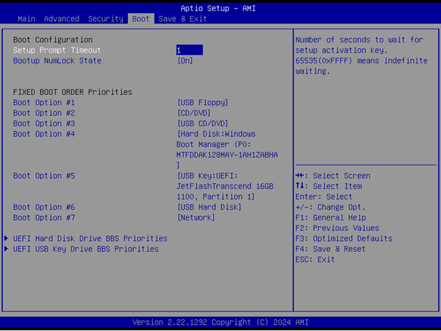 Boot Page