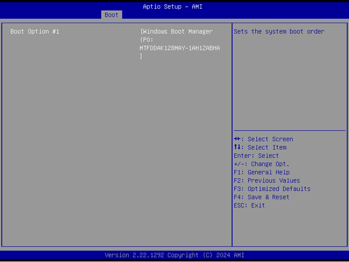 Boot Option